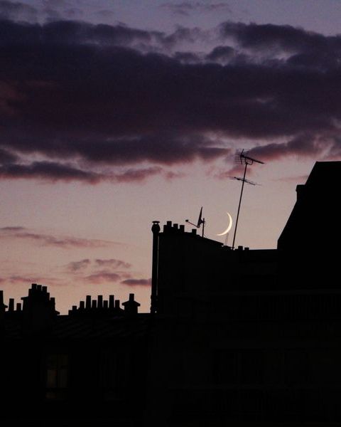 City Rooftop at Dusk