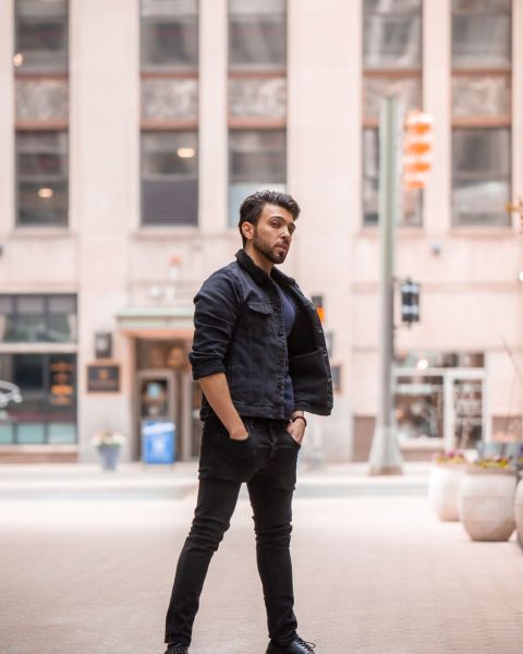 Leather Jacket Look